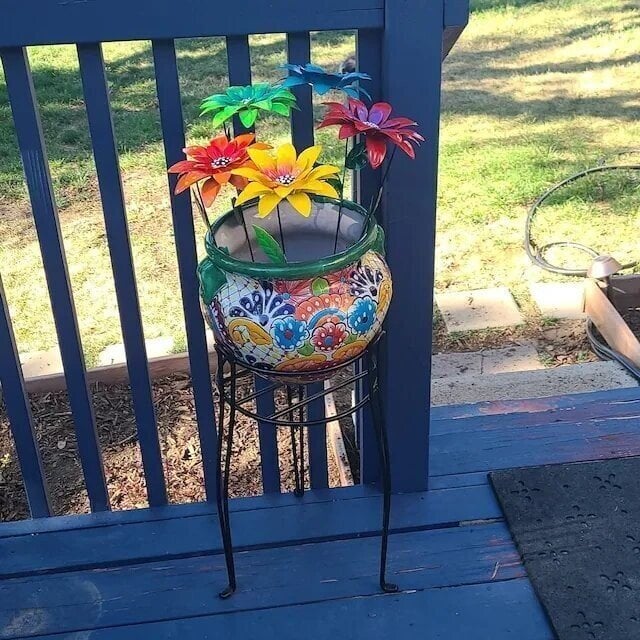 🔥Last Day Special Sale 49% OFF🍀Metal Flowers Garden Stakes🍀