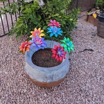 🔥Last Day Special Sale 49% OFF🍀Metal Flowers Garden Stakes🍀